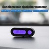 Car Clock Thermometer LED Backlight 2 in 1 Dashboard Clock