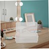 IWOWHERO 2pcs Plastic Storage Box with Lid Versatile Organization and
