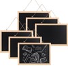 SHUESS 6 Pack A4 Hanging Chalk Board with String -