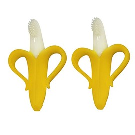 Baby Banana Toothbrush with Handles, 2 Count