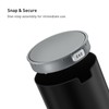 EKO Mini Desk Trash Can with Swing-Top Lid 0.4 Gallon