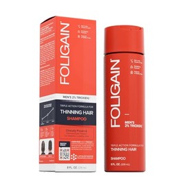 FOLIGAIN Stimulating Shampoo for Thinning Hair For Men with 2 Trioxidil (8oz) 236ml                                                                   