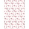 2 Sheets 40th Wedding Anniversary Wrapping Paper Elegant Floral Design