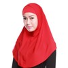 GUMEI Amira Women's 2-Piece Plain Jersey Muslim Hijab Stretch Headscarf