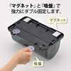 Inomata-k 0342 Kitchen Paper Holder, Clear Black, Width 11.7 x