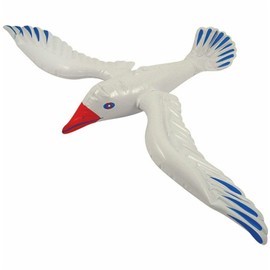 Inflatable Seagull - 30"/76cm White Inflatable Seagull - Hawaii Beach Themed Party Decoration, Fun Present, Photobooth Accessory