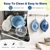 42oz Silicone Microwave Steamer For Cooking, Collapsible Food Steamer For