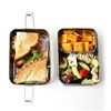 Ecolunchbox Three-in-One Stainless Steel Two Level Bento Box With Snack