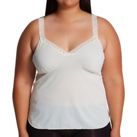 Shadowline Camisole with Stretch Lace Straps 42/Ivory
