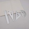 Accod Aluminum Alloy Ruler Set Stainless Steel Scale Ruler Math