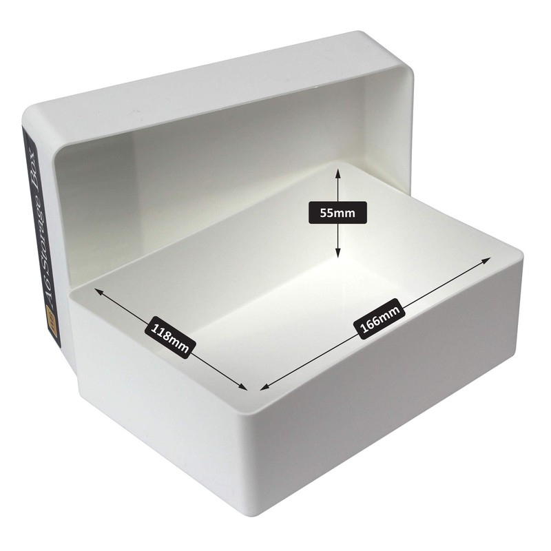 WestonBoxes A6 Plastic Craft Storage Boxes for Art Supplies, Paper