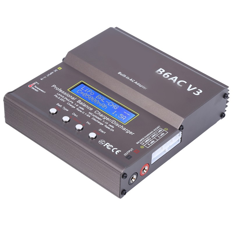 Balance Charger Intelligent 80W for Ni‑Mh Ni‑Cd Battery Pack Model