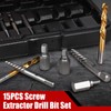 15Pcs Screw Extractor Set, Easy Out Extractor Set, Left Hand