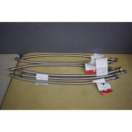 Unbranded 6 Pack Braided Stainless Steel Faucet Sink Supply Line 3/8" Compression x1/2"x20