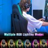 GTPLAYER Gaming Chair, RGB Gaming Chairs with LED Lights, Video