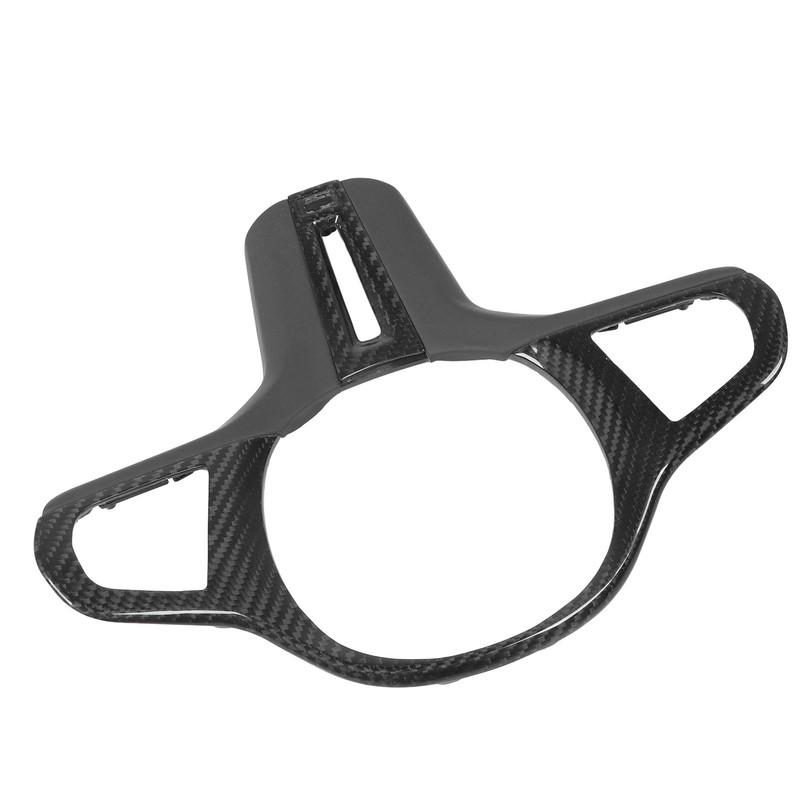 Car Steering Wheel Frame Cover Trim Sticker Decoration Carbon Fiber