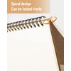 A5 Softcover Spiral Notebooks Blank Journals 2-Packs, Unlined Sketch Books