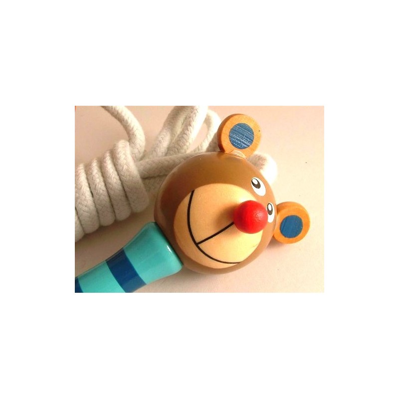 RSC Great fun Animal skipping rope - wooden handle and