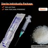 10 Pack 5ml/cc Disposable Luer Lock Lab Syringes with 21Ga