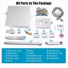 Senlesen Chrome Shower Faucet Set 12" Rainfall Head Combo Kit