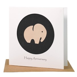 Camellia Bees 14 year wedding, Ivory Anniversary Card For Her Him, Handmade Card for Happy Couple, Wife, Husband (14th)