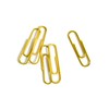 U Brands Gold Paper Clips, Office Supplies, Clear Vinyl Coated,