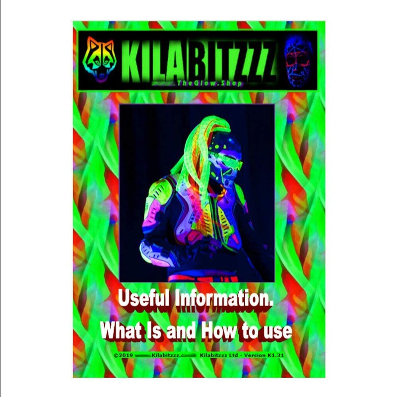 Fluorescent Neon Ultraviolet UV Blacklight Glow Powder - Choose from
