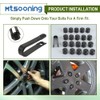 Mtsooning 20PCS Wheel Lug Nut Cover, 17mm/0.67" Flexible Lug Bolt