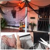 Telaraña de Halloween Tela Espeluznante Negra, 3PCS Decoración de Halloween