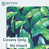 DYTXIII Pack of 2 Outdoor Waterproof Lumbar Pillow Covers ONLY,