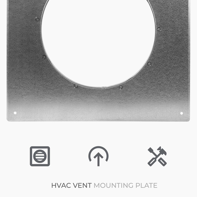 HVAC OV 8" Inch Dryer Vent Wall and Ceiling Plate