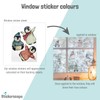 Stickerscape Snowflake Christmas Window Stickers (Grey Snowflakes - 2 Sheets)