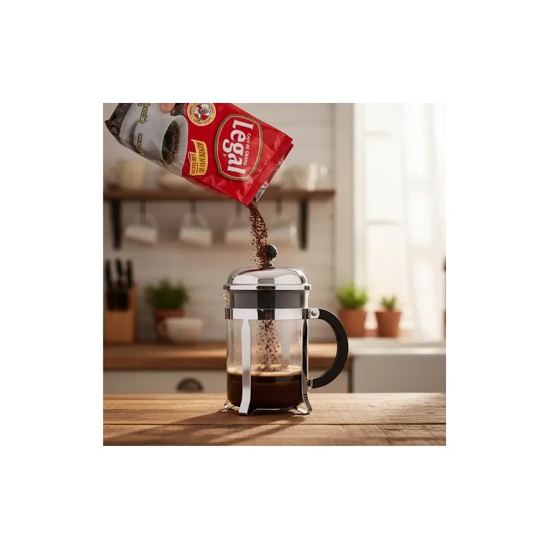 Café Legal Tostado Mezclado Con Azúcar 400 Gr Caja 12