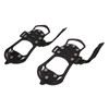 1pair Ice Cleats 10 Teeth Rubber Stainless Steel Foldable Anti