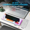 Snpurdiri 60 Percent Wired Gaming Keyboard, RGB Backlit Mini Gaming
