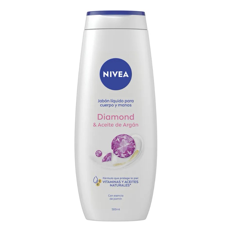 Jabón Líquido Corporal Nivea Diamond Hidratante 500ml