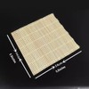 nanaxagly 1 Pack Bamboo Sushi Rolling Mat, 9.5" x 9.5",