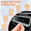 Sthovd Universal Single Din Stereo Radio Replacement Fitting Cage Kit