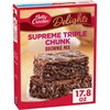 Betty Crocker Delights Triple Chunk Supreme Brownie Mix, 17.8 oz