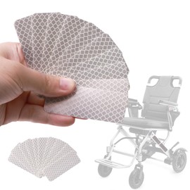 Electric Wheelchair Reflective Stickers, 10 PCS High Visibility Reflective Tape Waterproof Reflective Strips Safety Reflective Tape for Wheelchair (White)