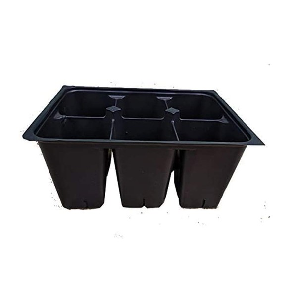 AAAmercantile Seed Starter Trays 300 DEEP Extra Large Cells Total (50 Trays of 6 Cells Each)