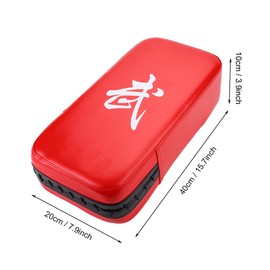 Brrnoo 2-in-1 Punching Mitts Kick Pack Set, Kicking Pad Foot Target, Training Hand Pad Taekwondo Kick Pad for Beginner, Hand Target for Martial Art Lover for Training(red)