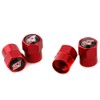 ST Tyre Valve Caps - Red - Pack of 4