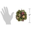 The Bridge Collection 6" Leafy Pinecone with Berries Ball Ornament