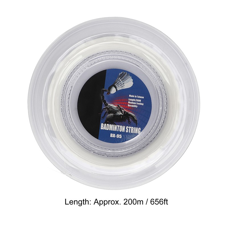 POWERTI Badminton Racquet String High Elasticity Wear Resistant Resin Fibre