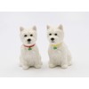 CG 20885 2.88" Ceramic Westie Dog Salt and Pepper Shaker,