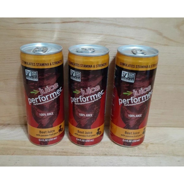 Unbranded 3 CANS: Beet Performer 100% Beet Juice PASSION JUICE