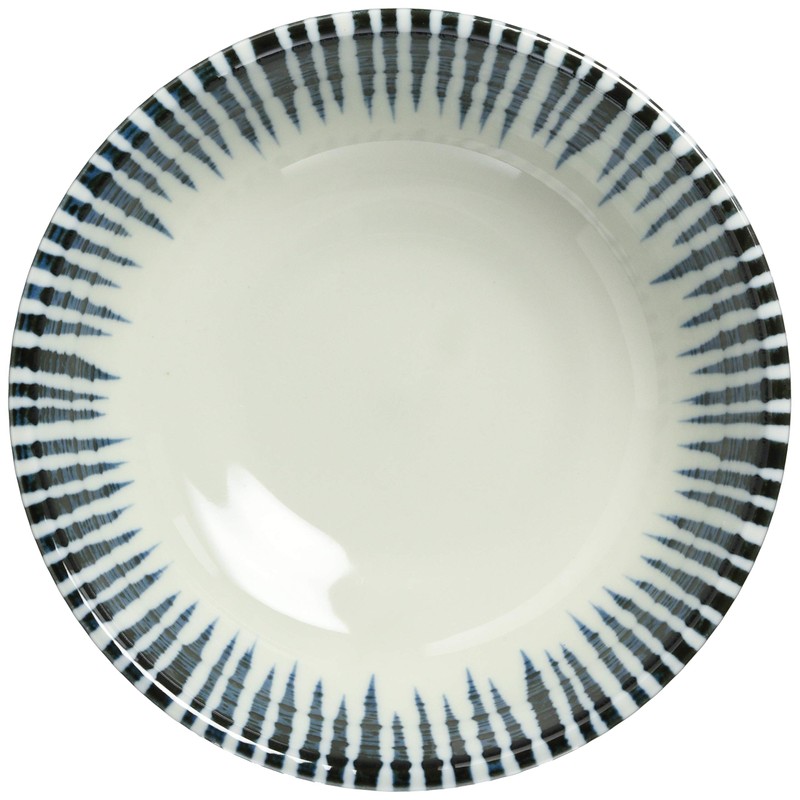 Mino Ware Flat Bowl 131-1309 Kuresu Tokusa