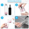 meekoo 2 Pieces Crystal Glass Water Bottle Clear Water Bottle