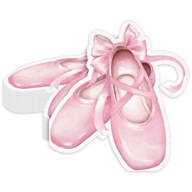 JarThenaAMCS 100Pcs Ballet Slippers Paper Napkin Pink Dancing Girl Disposable Napkins Luncheon Dinner Napkins for Ballerina Birthday Party Supplies Table Decor